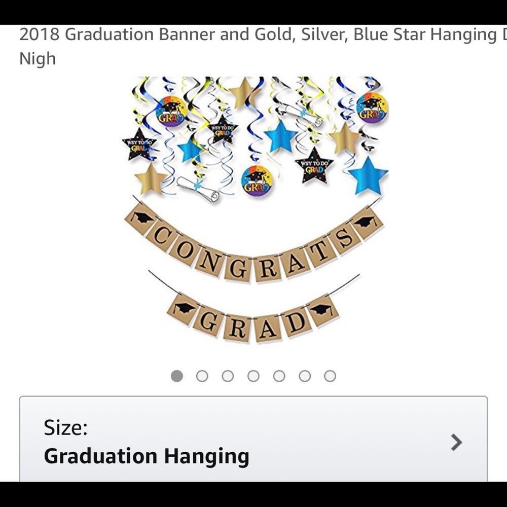 Graduation party decorations.